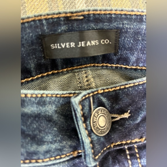Silver Jeans Co. Suki Mid-rise Straight Leg Jeans Indigo Size 16 - Picture 5 of 13